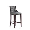 Manhattan Comfort Fifth Avenue Faux Leather Barstool in Pebble Grey BS007-PE
